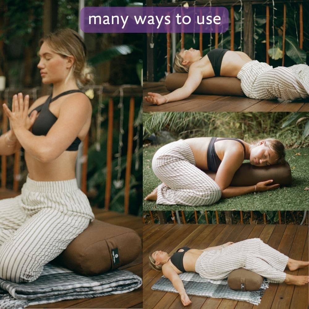 Hugger Mugger Standard Yoga Bolster - Firm, Supportive, Handmade, Durable - Image 7