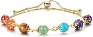 Jovivi 7 Chakra Stones Bracelets fo...