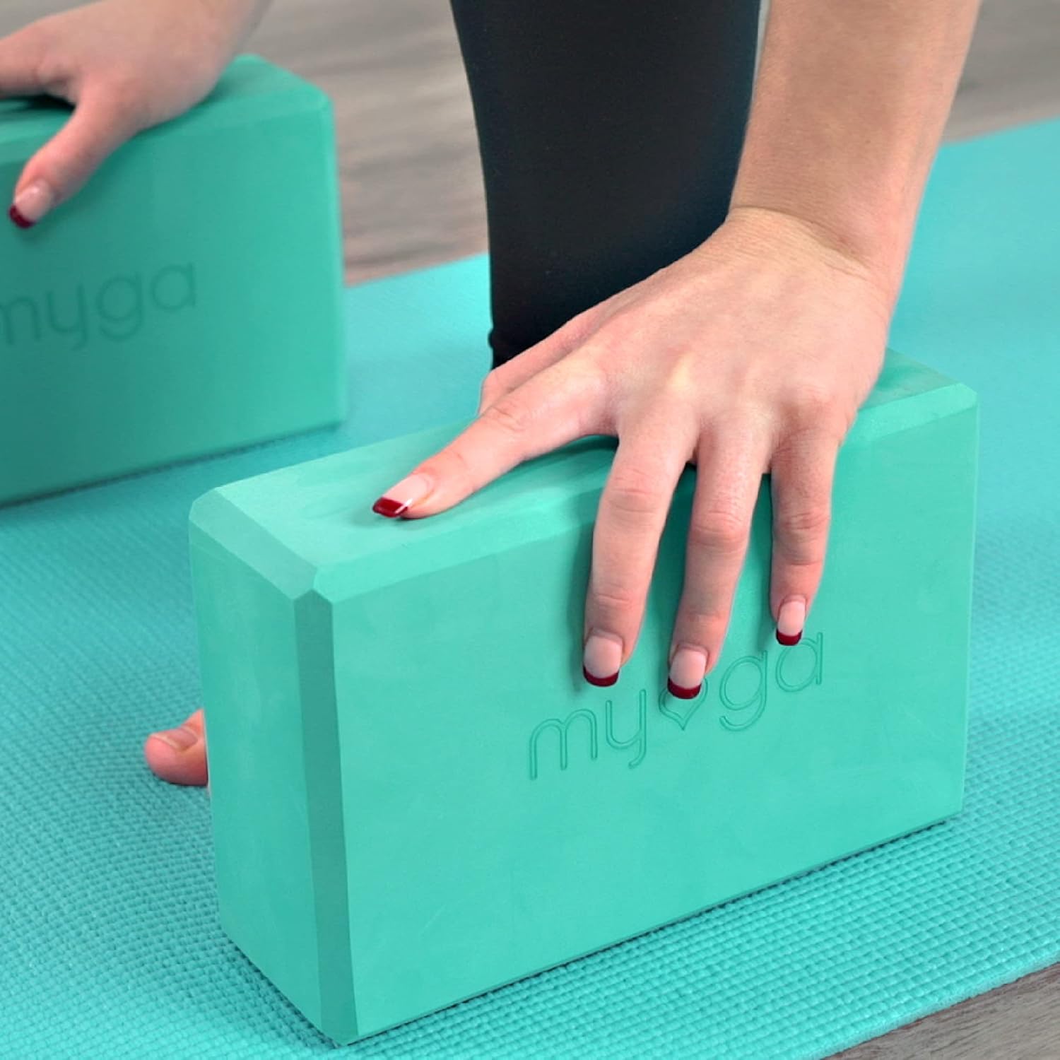 MYGA Yoga Block,Lightweight EVA Foam Yoga Brick,High Density Non-Slip Block for Yoga Poses, Pilates, Balance and Flexibility - Image 4