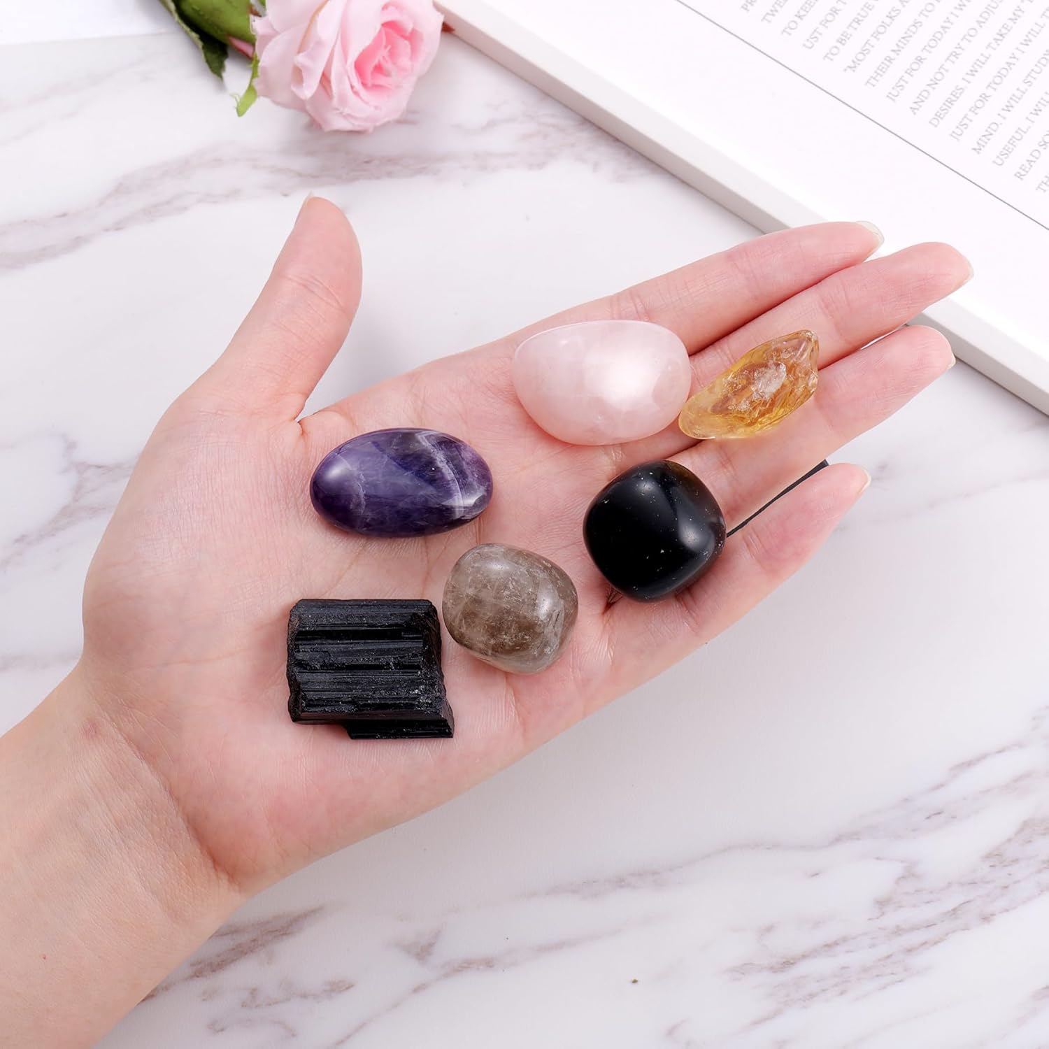 House Protection Crystal Set – Home Protection Crystals for Negative Energy Removal, EMF Cleansing & Spiritual Blessing – New Home Gift, Housewarming Kit, Healing Stones - Image 2