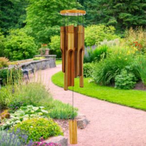 Bamboo Wind Chimes Outdoor,Wooden W...