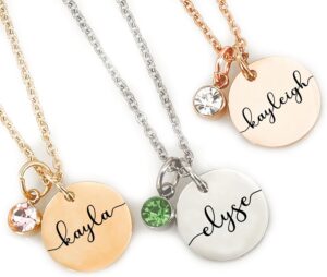 Personalized Birthstone Necklace | ...