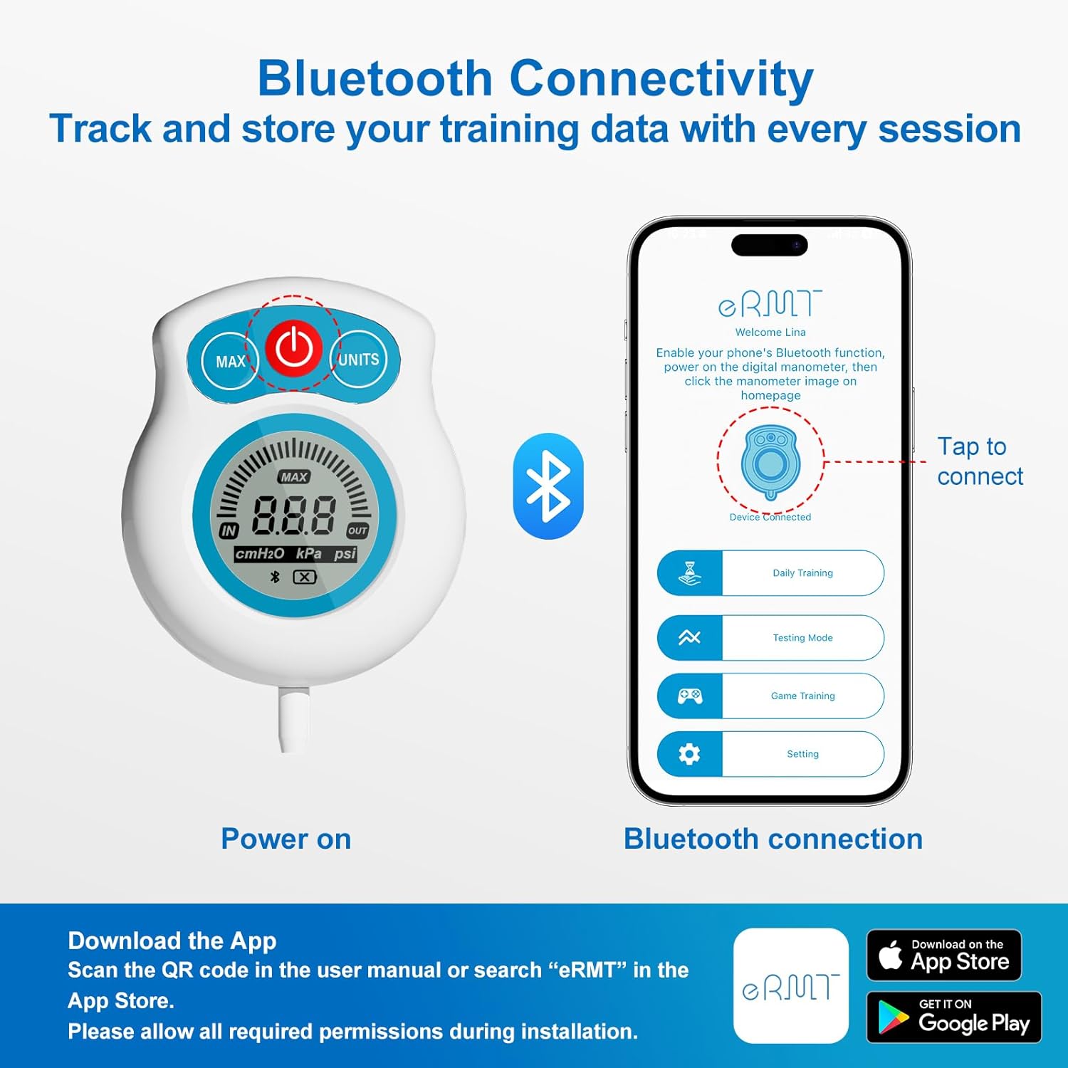 Sonmol Digital Breathing Exercise Device for Lungs with App & Bluetooth | 6 independent resistance levels, app games, travel case, MIP/MEP test & progress tracking – ideal for asthma/COPD, athletes - Image 3