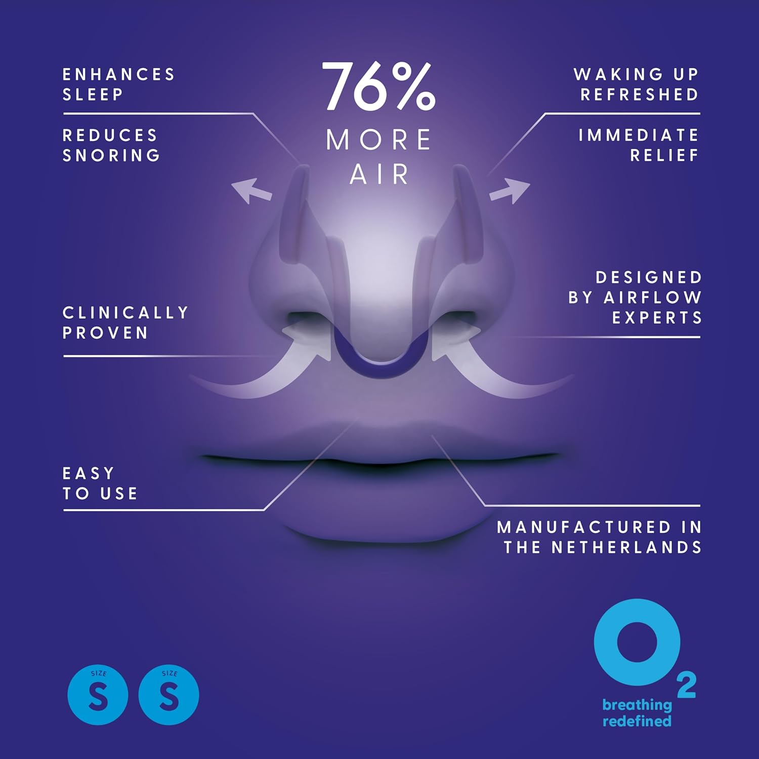 AIRMAX Nasal dilators for Sleeping - 76% More Airflow - Anti Snore Device - Breathe Freely Through the Nose - Sinus Relief, Sleep aid and snoring Solution - 2X Small Blue - 6 Month Relief - Image 3