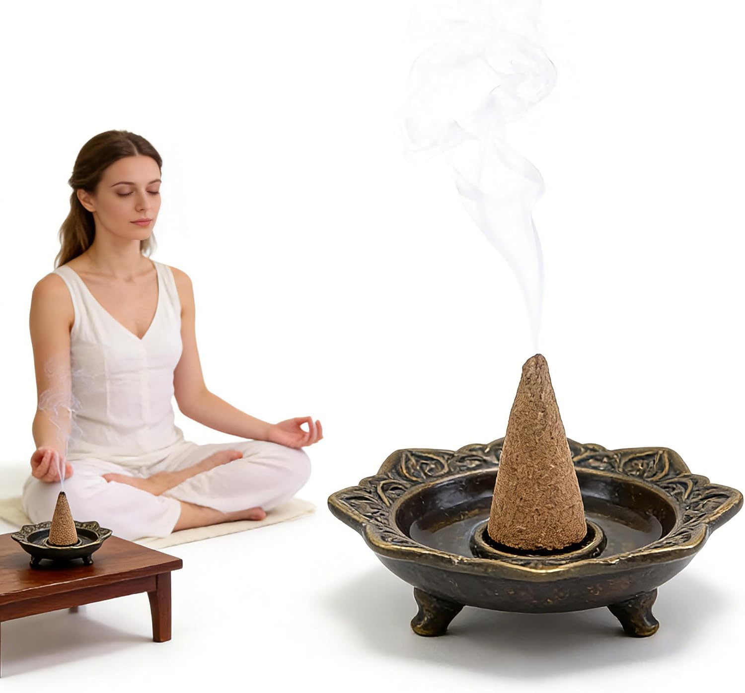 White Sage Smudging Kit Smudge Stick Gift Kit Smudging & Energy Cleansing Kit with Amethyst, White Sage, Palo Santo, Abalone Shell, Stand & Lavender ~ Sage Cedar Incense for Cleansing House - Image 4