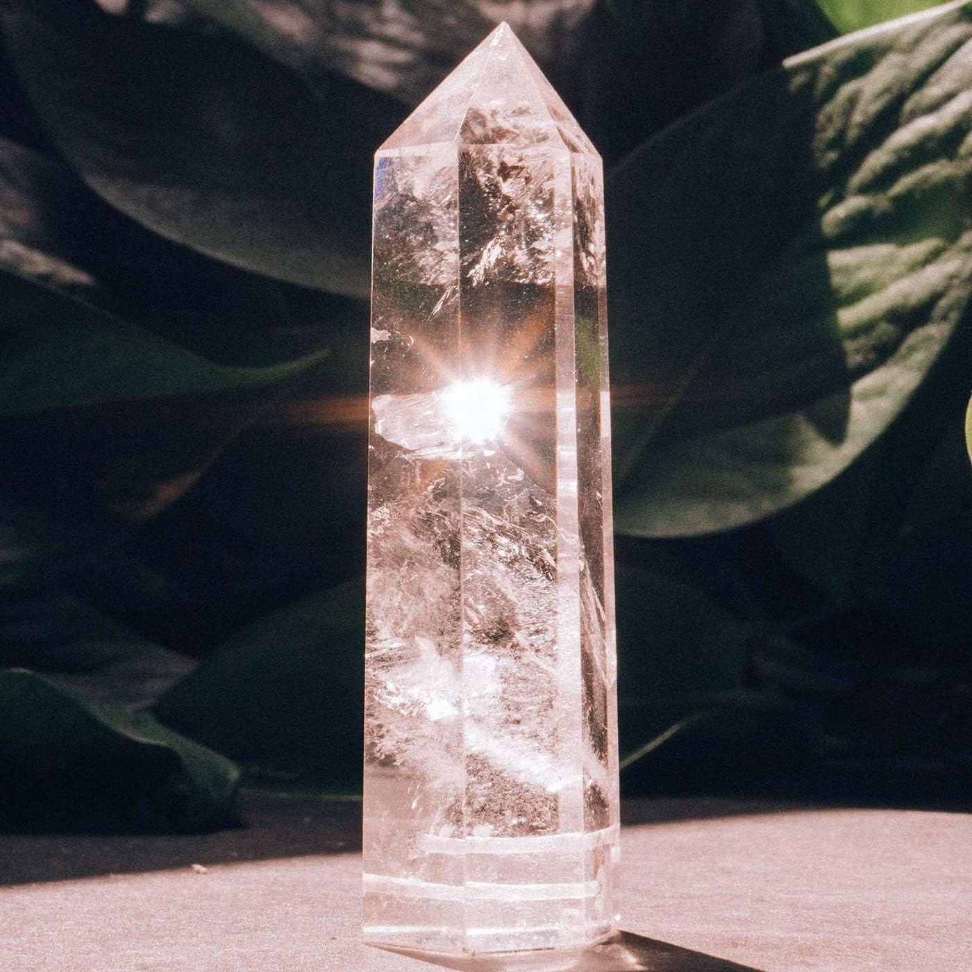 LAIDANLA Clear Quartz Healing Crystals Wands 3.5-4" Polishing Natural Reiki Energy Wand Stone Hexagonal Point Large Crystal Gemstones for Meditation Therapy Crystal Grid Decoration 1Pcs - Image 2