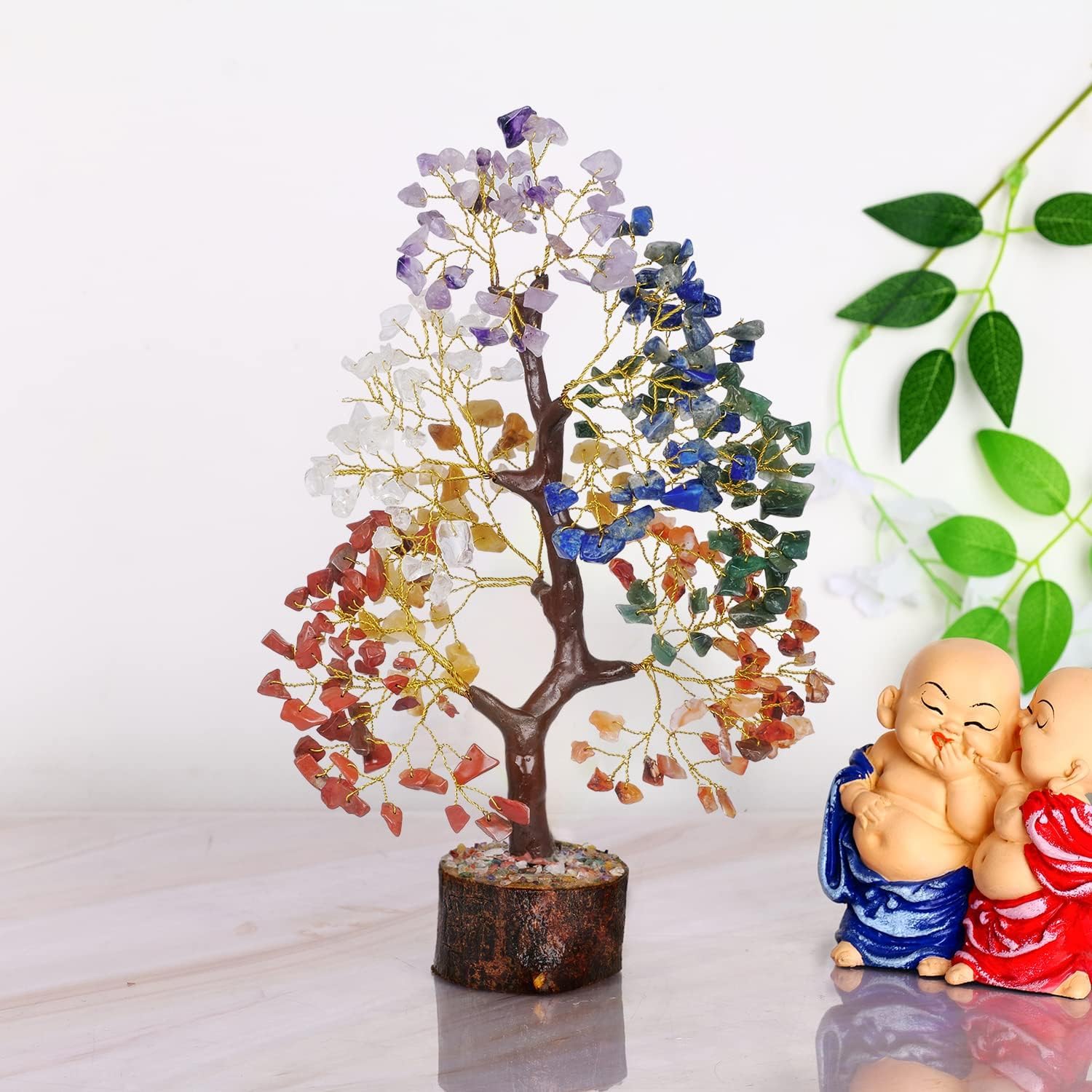 YATSKIA 7 Chakra Tree of Life - Crystals and Healing Stones | Birthday Gifts | Crystal Tree for Positive Energy | Home & Office Decor | Gifts for Women - Image 5
