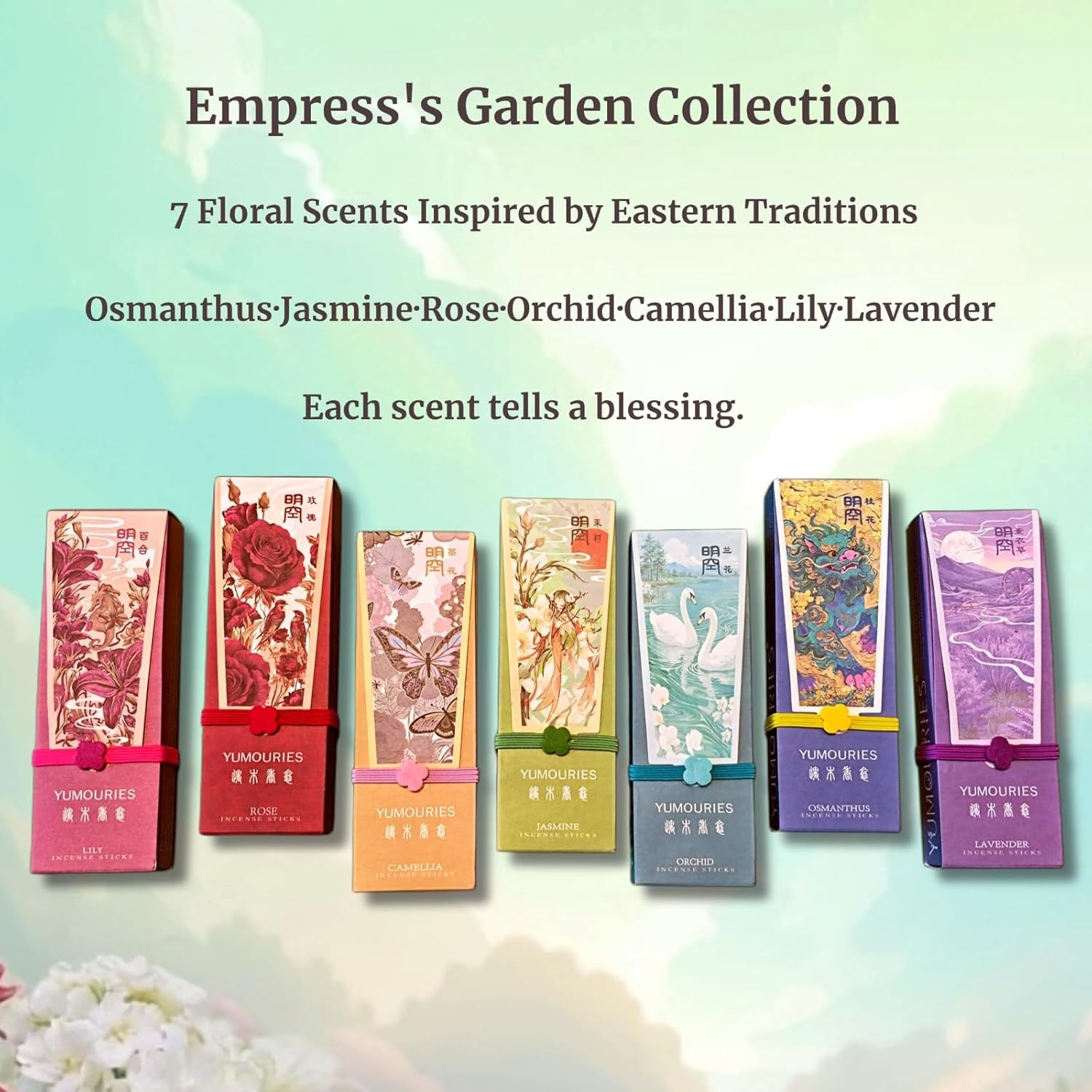 Orchid Incense Sticks 30g · Non-Toxic · Low Smoke for Yoga | Sandalwood & Agarwood base. No bamboo core. 20-min burn. Chinese woody-floral incense for meditation & graceful livin - Image 9