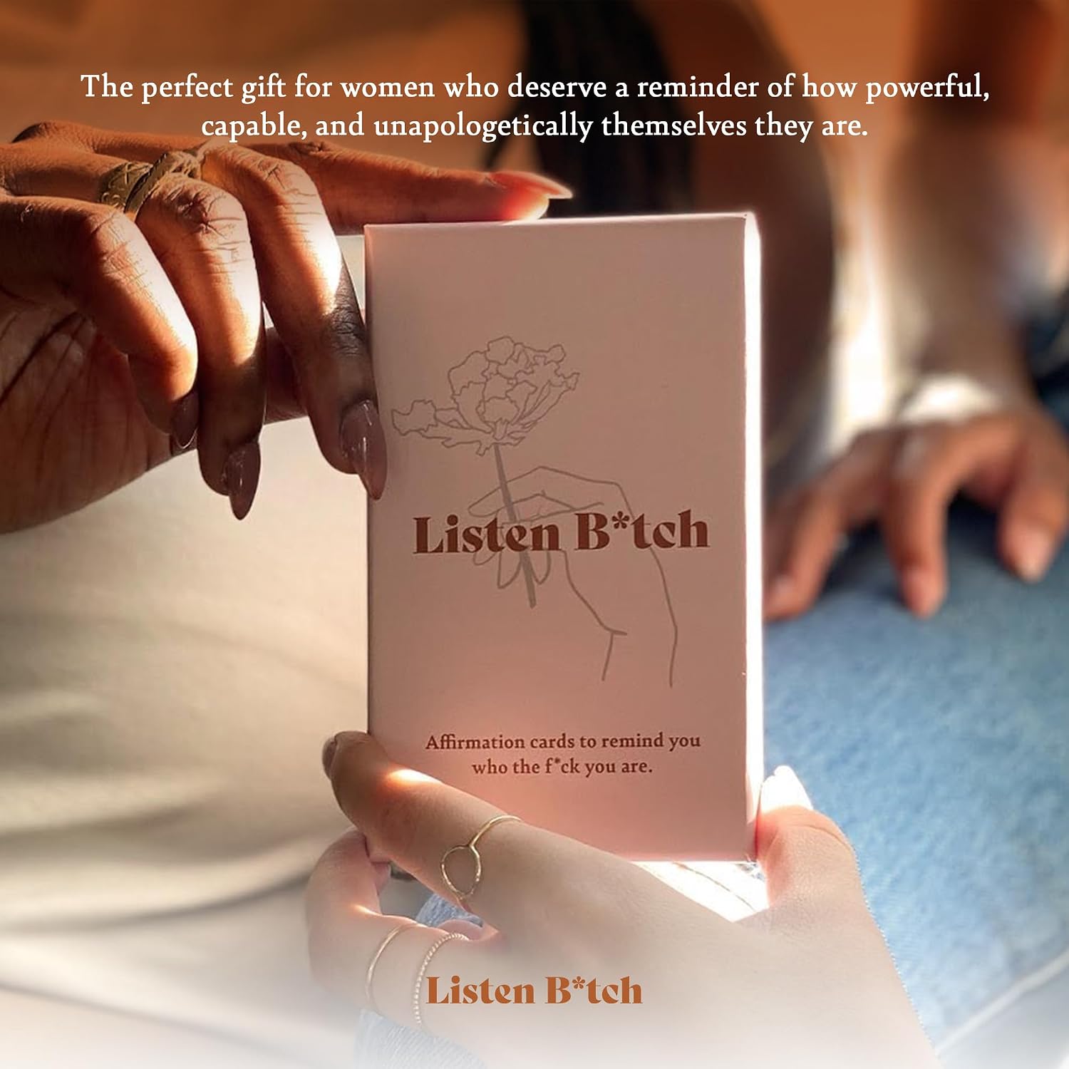 Listen B*tch Affirmation Cards | 50 Sassy Self Love & Encouragement Cards | Help You Remember Who the F - Image 7