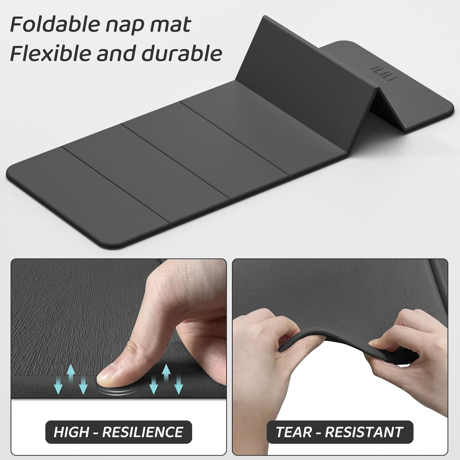 ILILI Foldable Yoga Mat 71 * 24 * 0.3 Inch, Lightweight TPE Non Slip Exercise Mat, Waterproof Portable Fitness Mat for Home Gym, Pilates, Stretching & Daily Workouts - Image 4