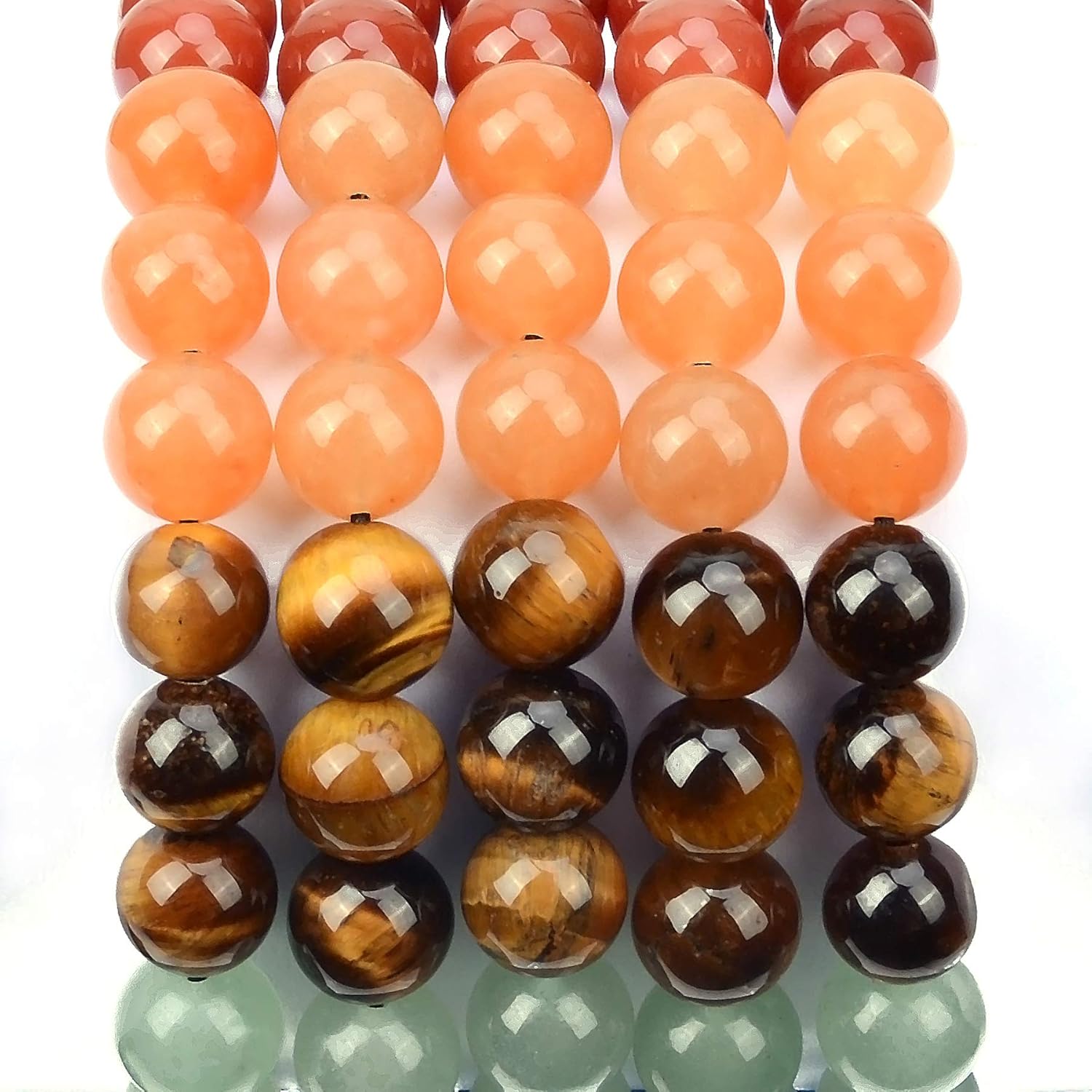 MASSIVE BEADS Natural Healing Power Gemstone Crystal Beads Unisex Adjustable Macrame Bracelets - Image 4