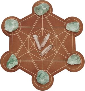 FINGERINSPIRE Wooden Crystal Grid B...