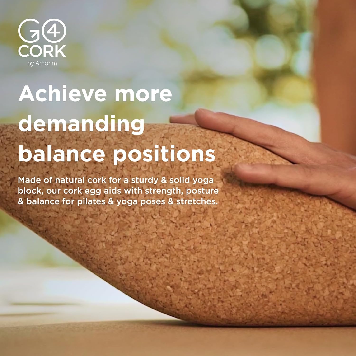 Go4Cork Cork Yoga Block | Non-Toxic, Alternative To Foam Yoga Blocks | Odorless, Soft, Non-Slip, Workout & Exercise | Yogi Gift Accessories | Men & Women | Eco Friendly, Sustainable - Image 4