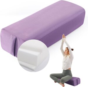 MABOZOO Yoga Bolster Pillow, Triple...