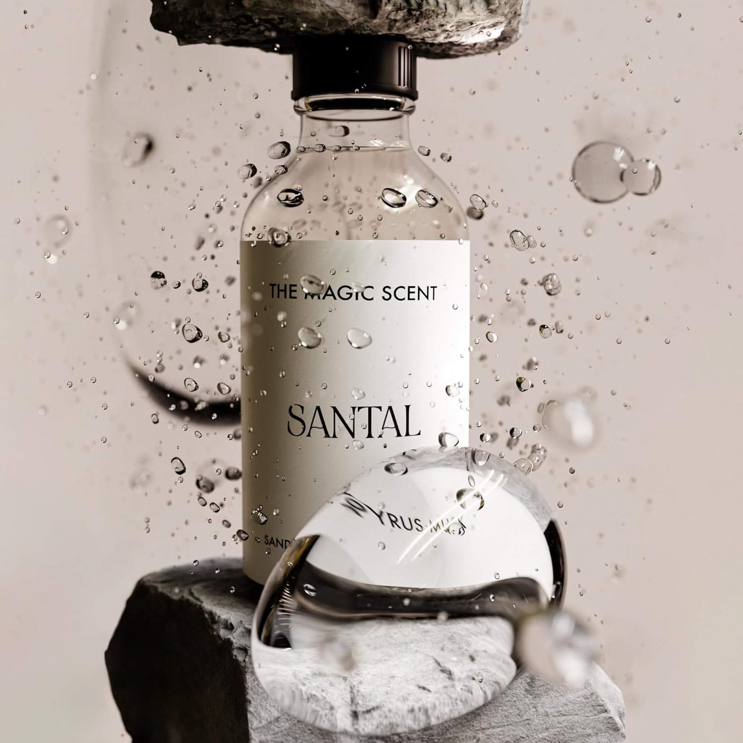 The Magic Scent Santal Diffuser Oil - Fragrance Oil Scent - Cold-Air & Ultrasonic Santal Essential Oil - Aroma Diffuser Oils Scents for Home - Sandalwood, Musk & Cardamom - 16.9 fl oz, 500 mL - Image 7