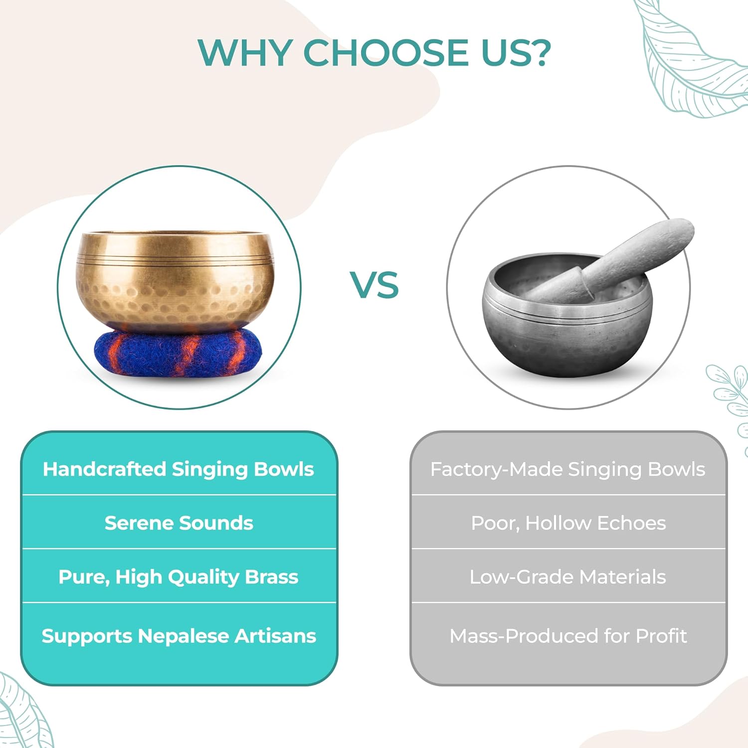 Handcrafted Tibetan Singing Bowl Set – 3.5” Sound Bowl for Meditation, Sound Healing & Yoga – Healing Instrument with Wooden Striker & Cushion – Authentic Hand-Hammered in Nepal - Image 7