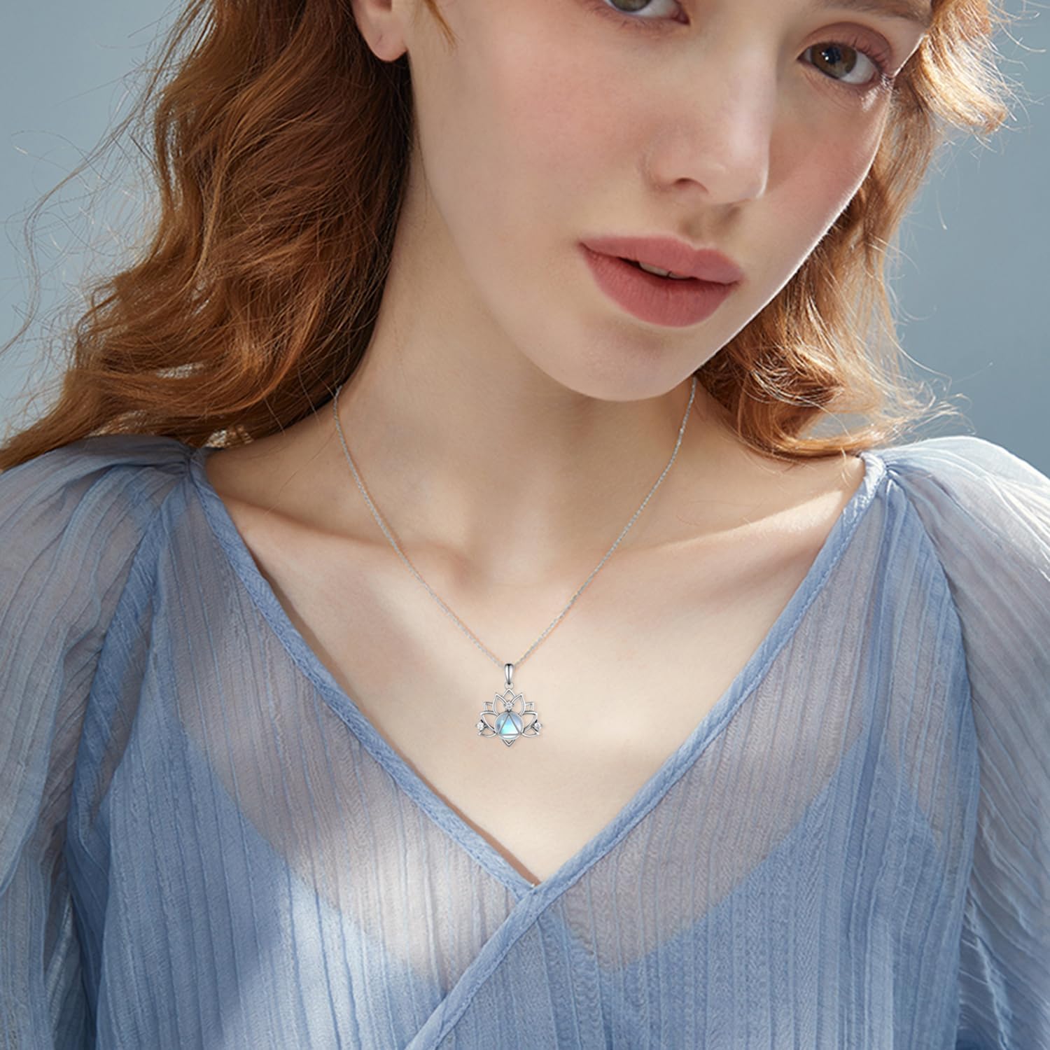 Sobriety Necklace Sterling Silver AA Necklace NA Necklace Recovery Symbol Necklace Lotus Sobriety Gift for Women - Image 6