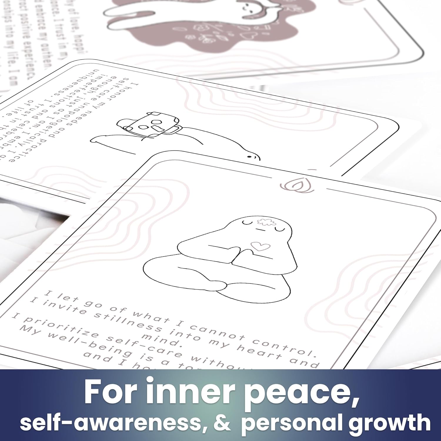 QUOKKA Meditation Cards - 120 Cards for Adults - Anxiety Relief Items Affirmation Cards for Mental Health - Calming Self Care for Women - Perfect Mindfulness Gift for Adult - Image 2