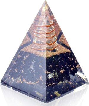 Orgone Pyramid-Black Tourmaline-Cry...