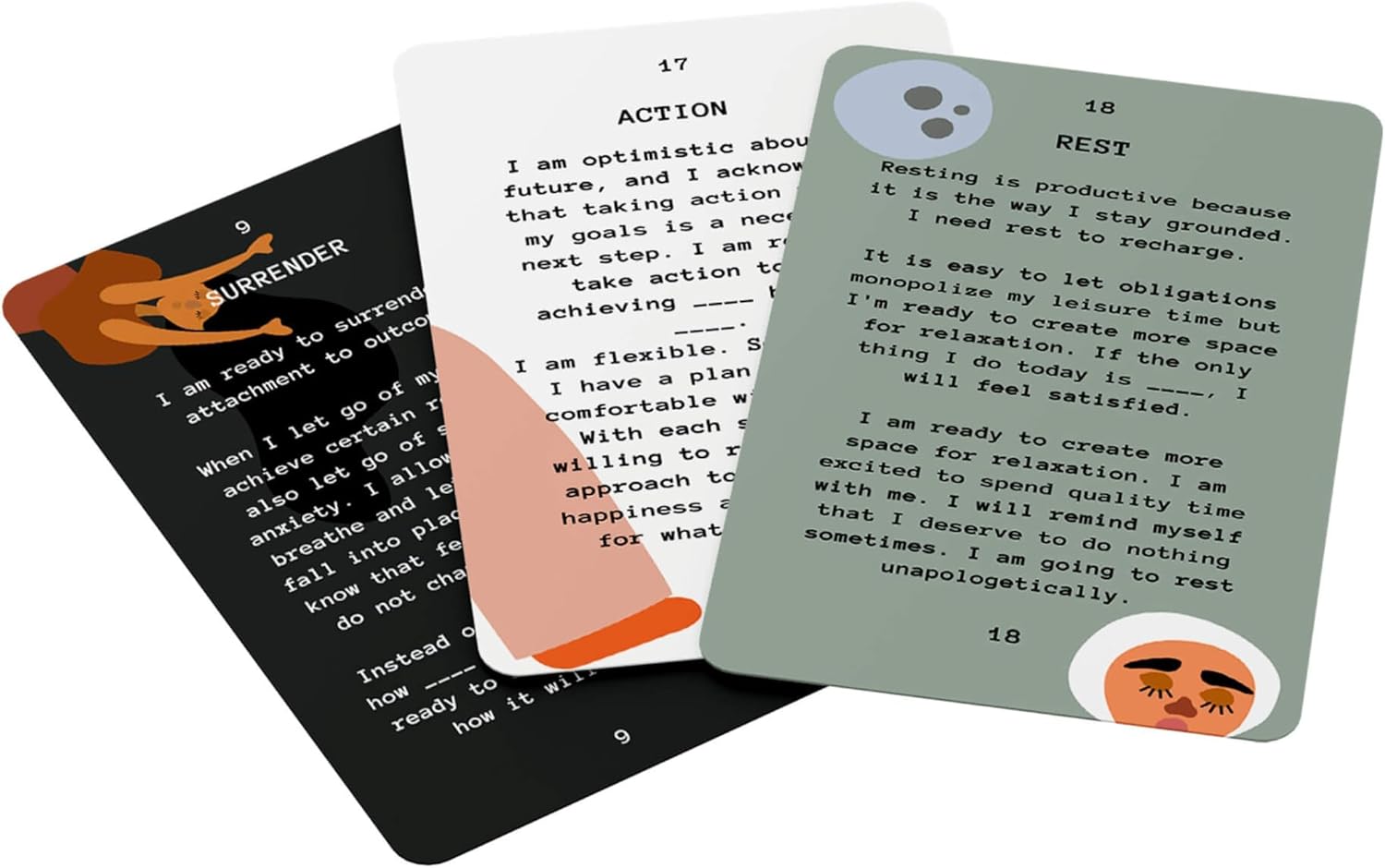 I AM & CO Dear Self Affirmation Cards Deck - 52 Card Deck - Self Love Affirmation Cards with Fill in the Blank Prompts - Daily Affirmations for Mindfulness, Motivation, Self Care & Personal Growth - Image 2