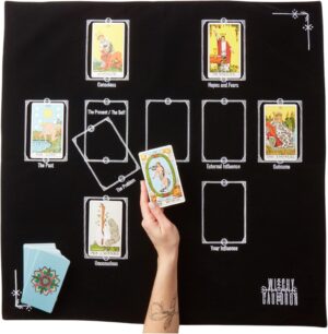 Tarot Cloth for Reading – Emb...