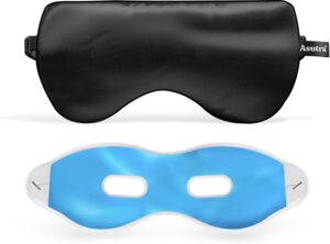 ASUTRA Silk Eye Pillow for Sleep, B...