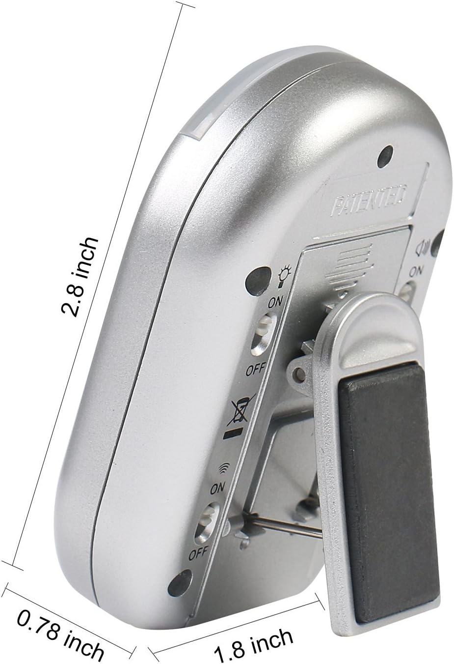 x-wlang 3-in-1 Alerts timer 1013 with vibration ,beep and flash.(kitchen timer ,medical timer,therapeutic timer), silver - Image 3