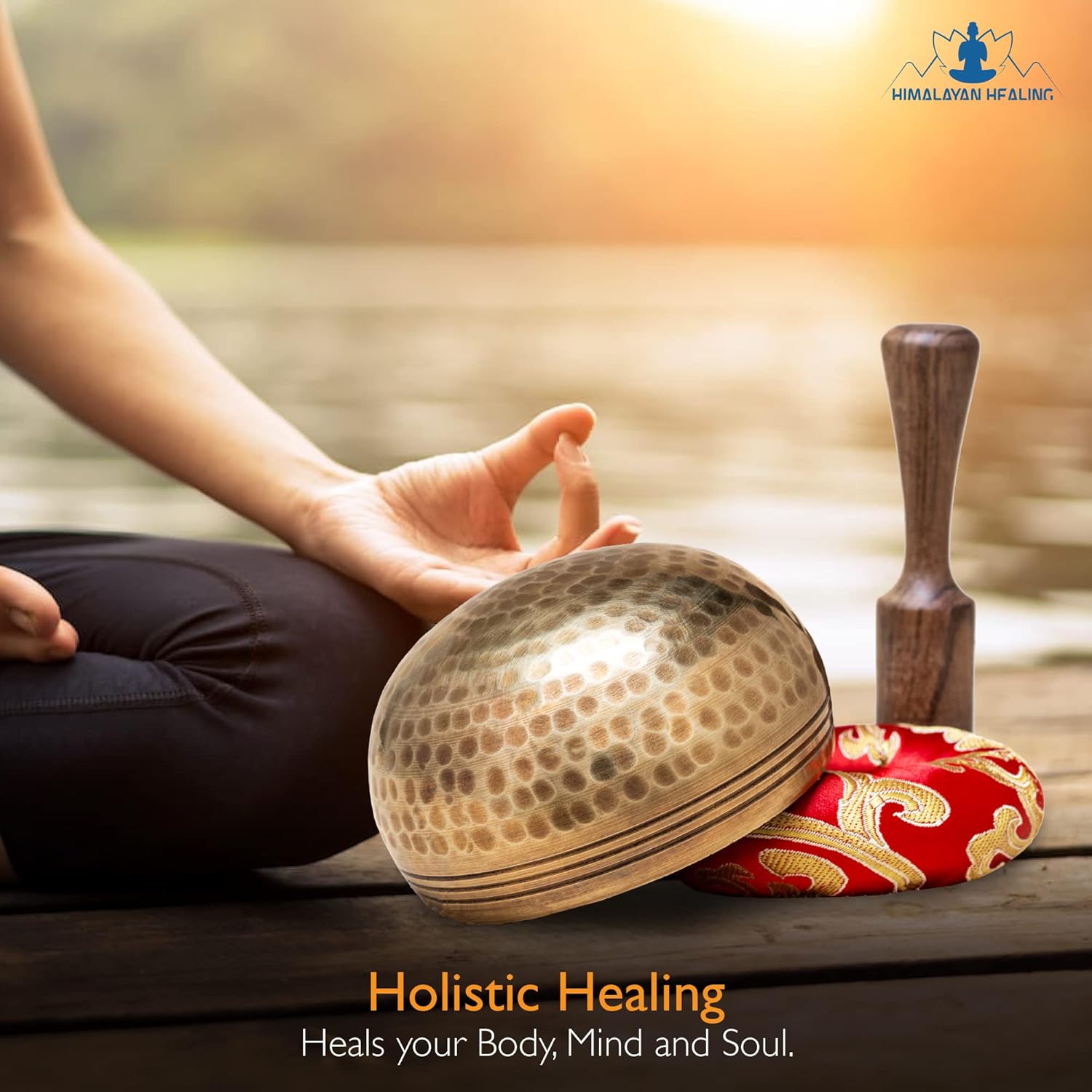 HIMALAYAN HEALING® Tibetan Singing Bowls Set~ Meditation Sound Bowl hand Hammered in Nepal For Yoga, Meditation, Mindfulness, Healing & Chakra balancing~ - Image 5
