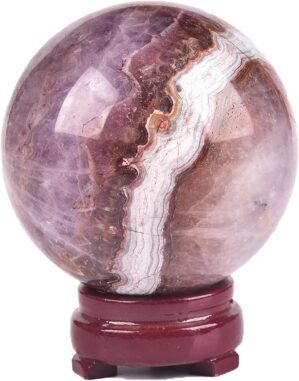 JIC Gem Natural Amethyst Agate Crys...