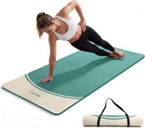 EaseUp Extra Thick Yoga Mat -2/5 in...