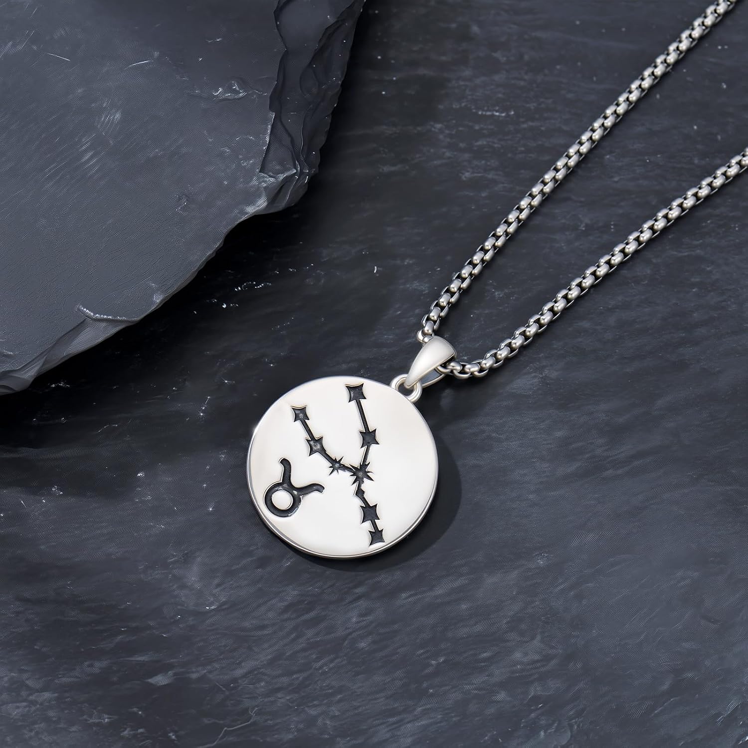Zodiac Necklace 925 Sterling Silver Constellation Celestial Necklace Zodiac Sign Charm Horoscope Astrology Jewelry Birthday Gifts for Men Women Christmas - Image 4