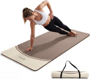 EaseUp Extra Thick Yoga Mat -2/5 in...