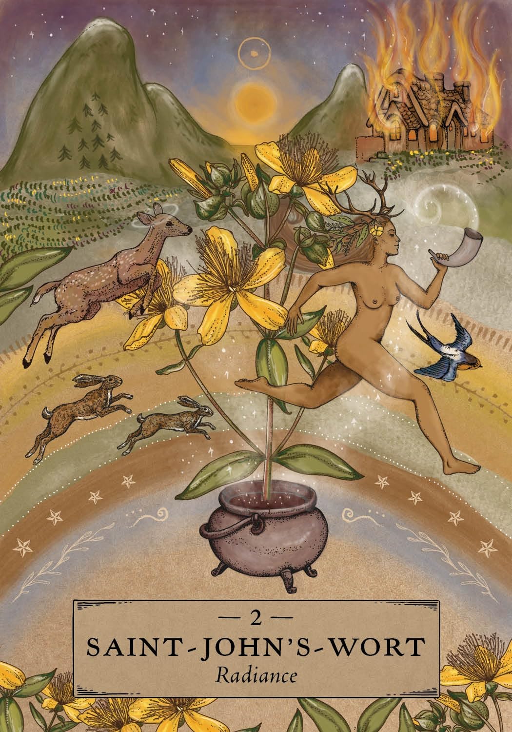 The Herbal Astrology Pocket Oracle: A 55-Card Deck and Guidebook - Image 3