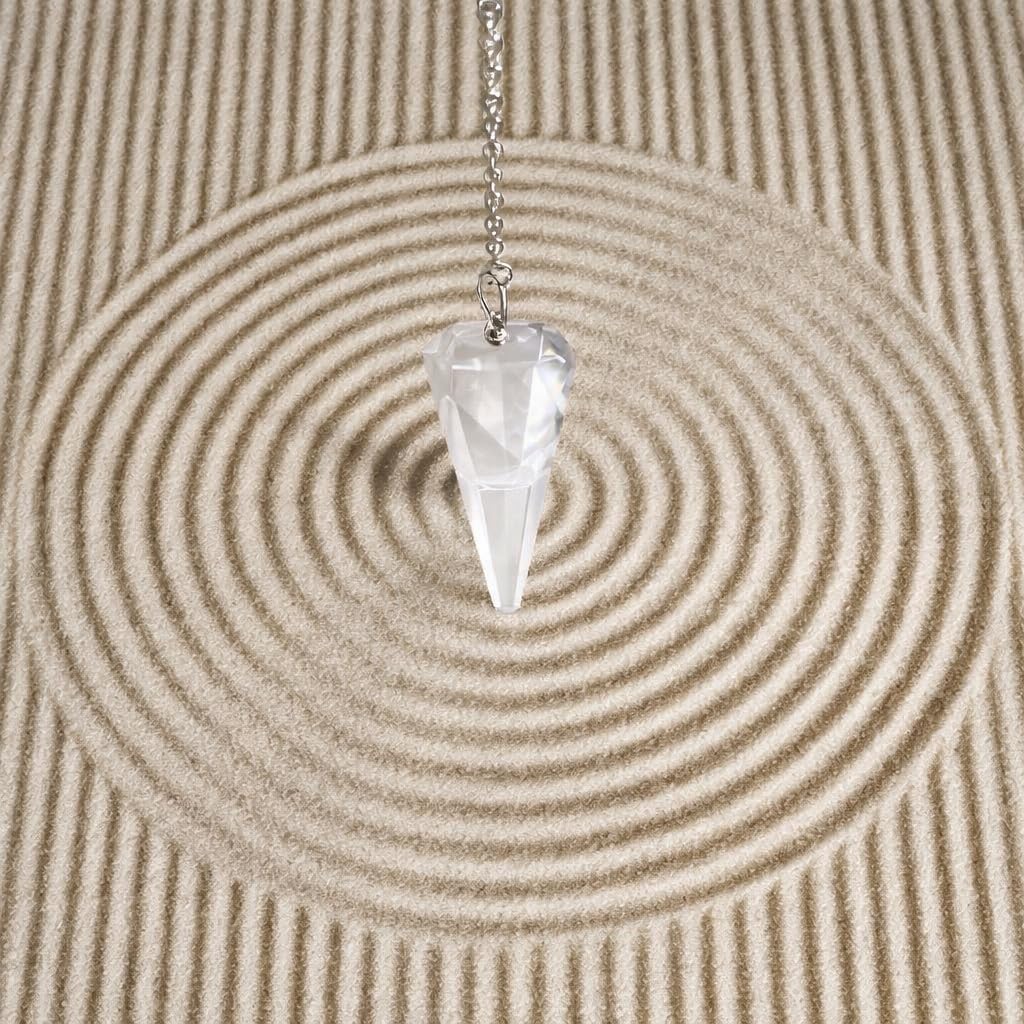 Polar Jade Pendulum Made of Natural Gemstone Crystals for Dowsing Divination Chakra Reiki. Pointed with Chain and Jewelry Pouch - Image 7