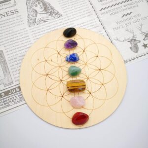 8’’ Wooden Crystal Grid Sacred ...