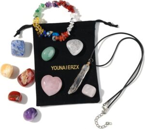 Healing Crystal Gift Set, Natural R...