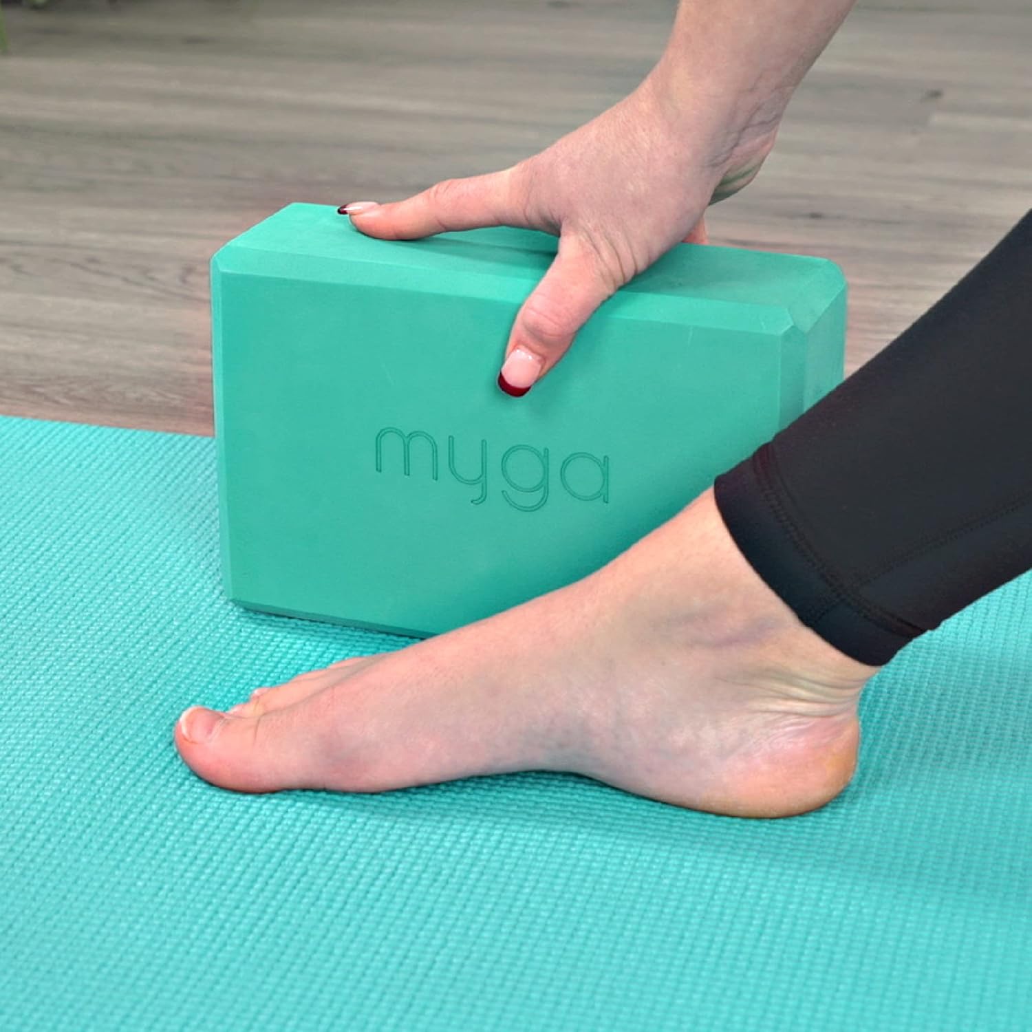 MYGA Yoga Block,Lightweight EVA Foam Yoga Brick,High Density Non-Slip Block for Yoga Poses, Pilates, Balance and Flexibility - Image 2