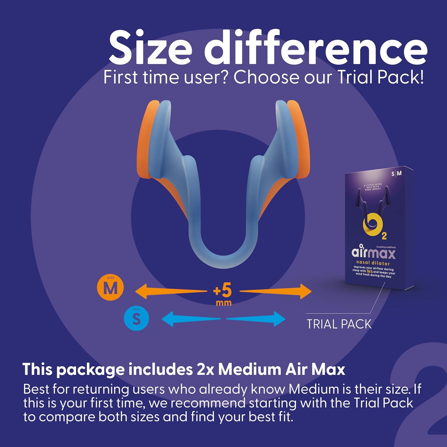 Airmax Unisex Classic Nasal Dilators Two-Pack - Anti Snoring Device for Men and Woman - Improves Airflow - Orange - Medium - Image 7