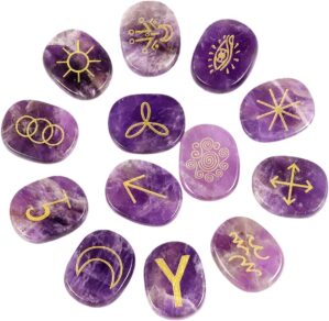 mookaitedecor Amethyst Witches Rune...