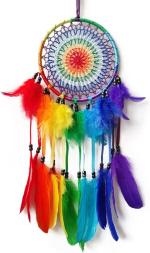 Colorful Feather Dream Catchers Wal...