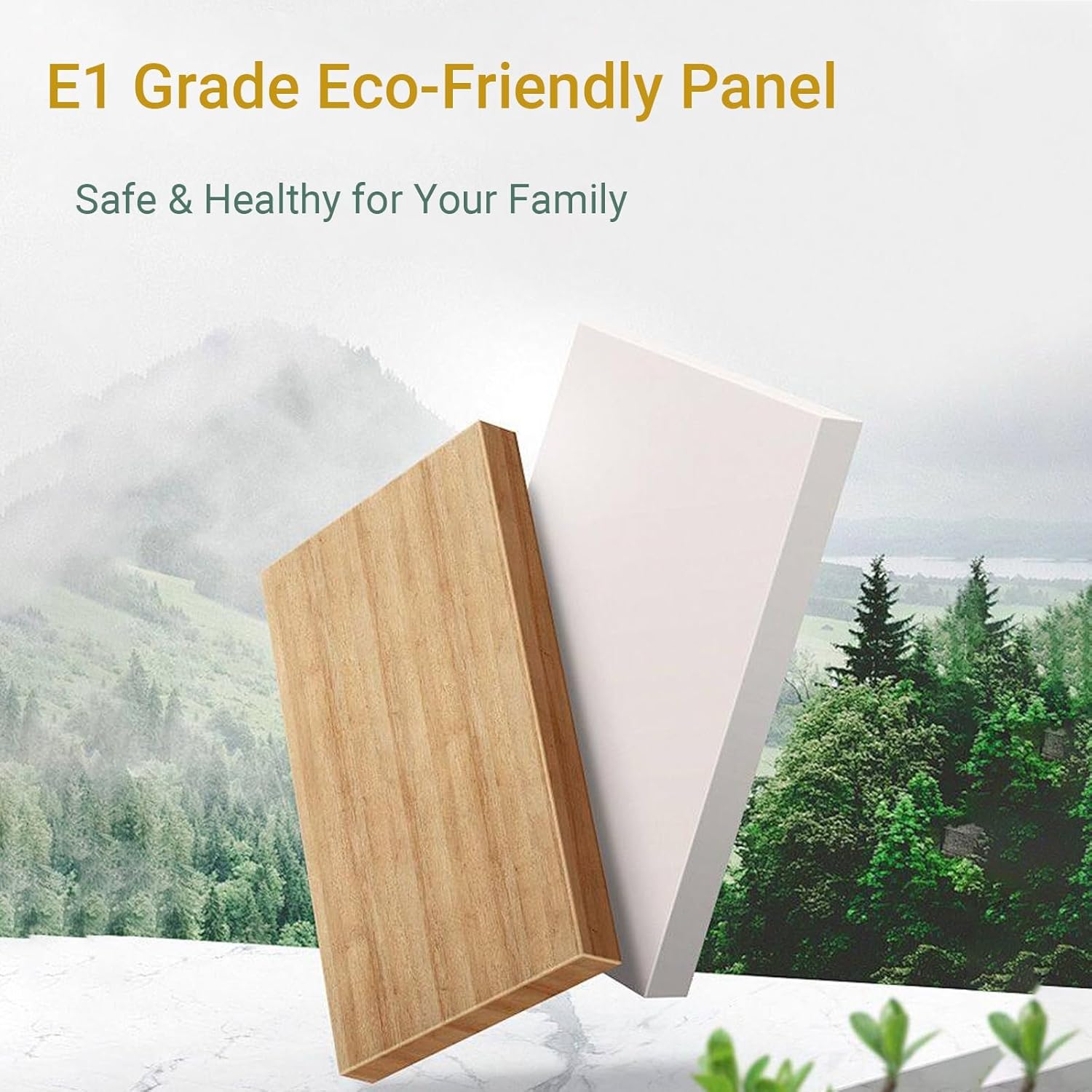 Modern Minimalist Buddhist Shrine Altar Table for Home, Wood Buddha Cabinet with Drawer & LED Light for Guanyin, God of Wealth(Light Walnut,Medium) - Image 3
