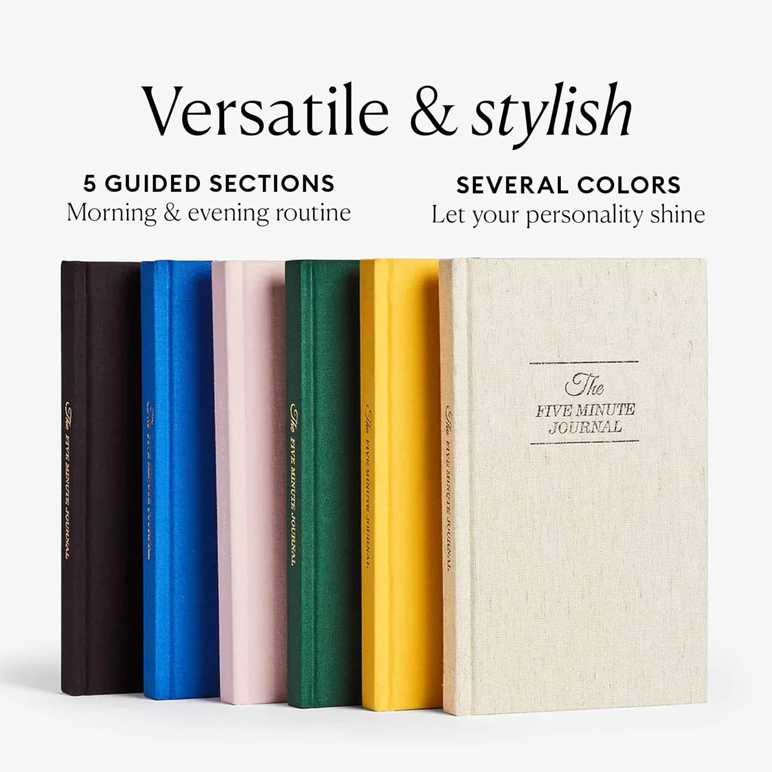 Intelligent Change The Five Minute Journal, Original Daily Gratitude 2025, Reflection Manifestation for Mindfulness, Undated Daily with Gold Foiling, Plastic-Free, Green - Image 9