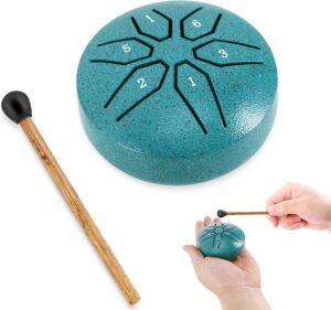 EASTROCK Mini Steel Tongue Drum 3 I...