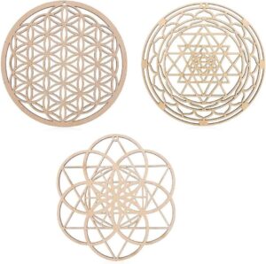 HomeSoGood 3Pcs Crystal Grid Board ...