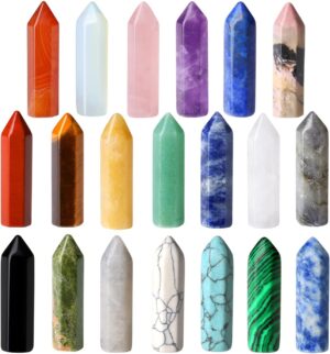 QINJIEJIE 20 PCS Healing Crystals S...