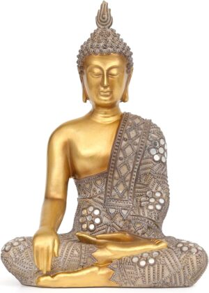 Buddha Statue for Home Decor Gold 1...