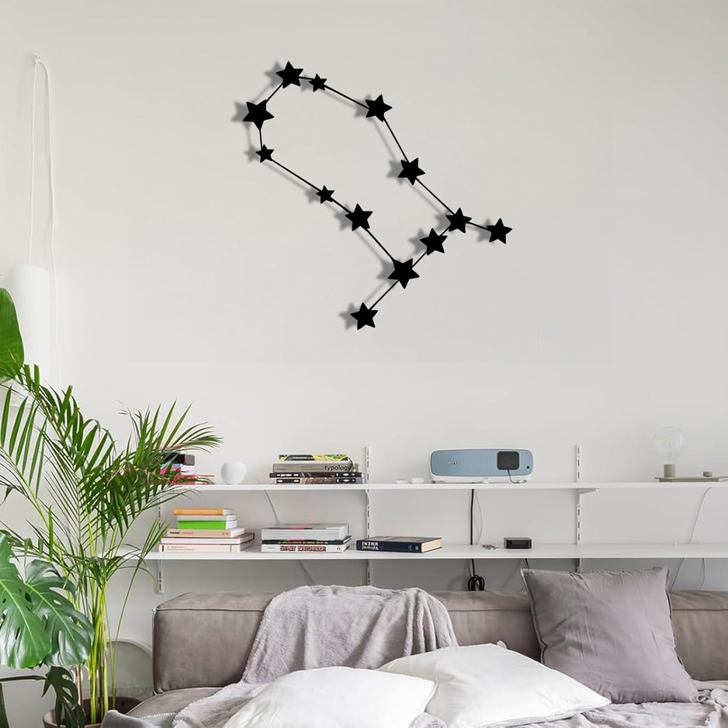yumcake Gemini Metal Decor, Personalized Name Signs Of The Zodiac Metal Wall Art, Custom Shed Decor, Home Signs Plaques (GEMINI) (Black, 19 x 19 inches / 47 x 47 cm) - Image 2