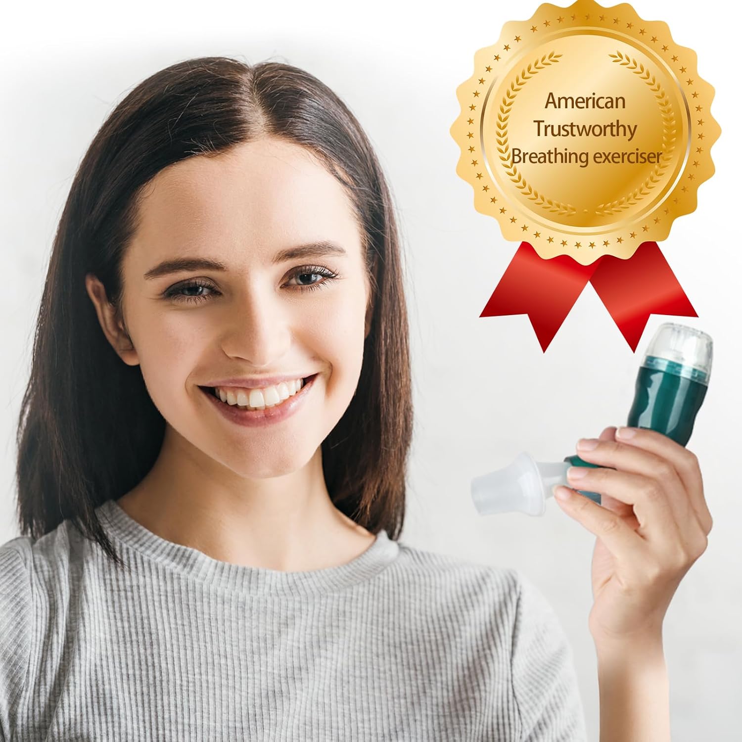 Giyosk Breathing Exercise Device for Lungs, Lung Expansion and Mucus Relief Device, Portable Expiratory Breathing Exerciser with A Set of Accessories, Breathing Trainer for Lung Cleanse(Green) - Image 7