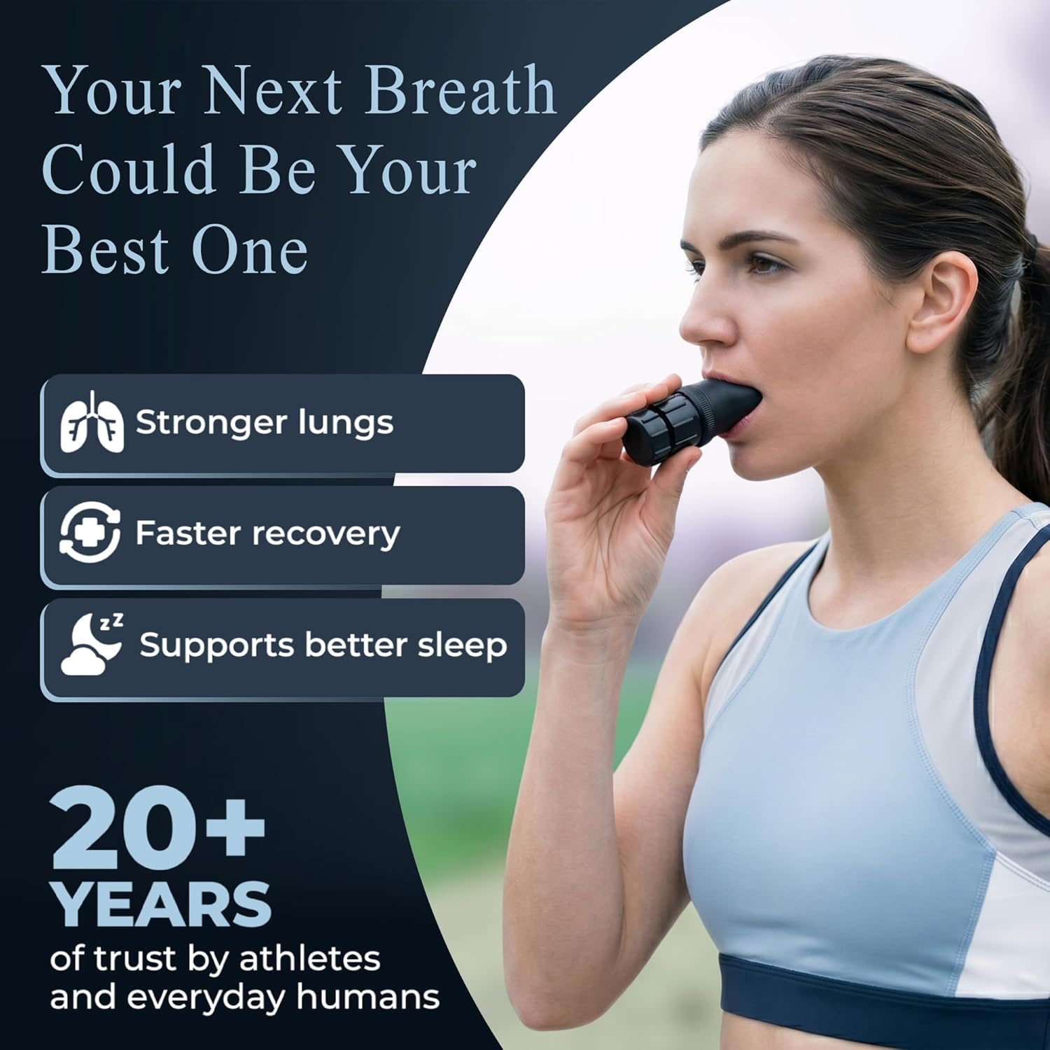 EXPAND-A-LUNG | Breathing Exercise Fitness Trainer | Inspiratory Muscle Strength Tool | Breathe Easier with Stronger Lungs | Dual-Way Inhale-Exhale Adjustable Resistance Settings - Image 5