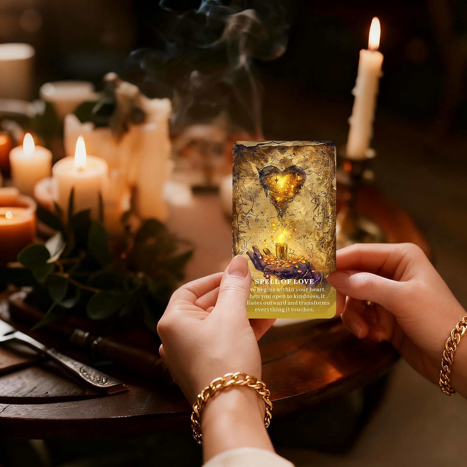 GRIMOIRE OF SHADOWS Oracle Deck: A Mystical Oracle for Shadow Work, Intuition, Inner Transformation, Oracle Deck for Beginners, Suitable for Daily Guidance, Divination, Spiritual Practice, Shadow Work - Image 8